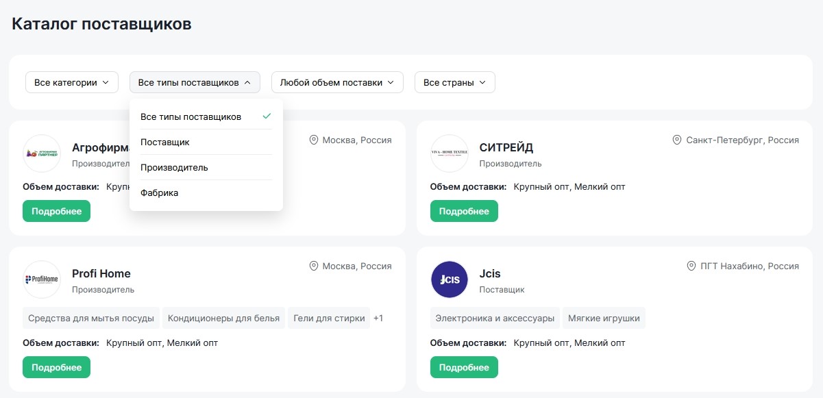 Сводка по категориям товаров на Wildberries